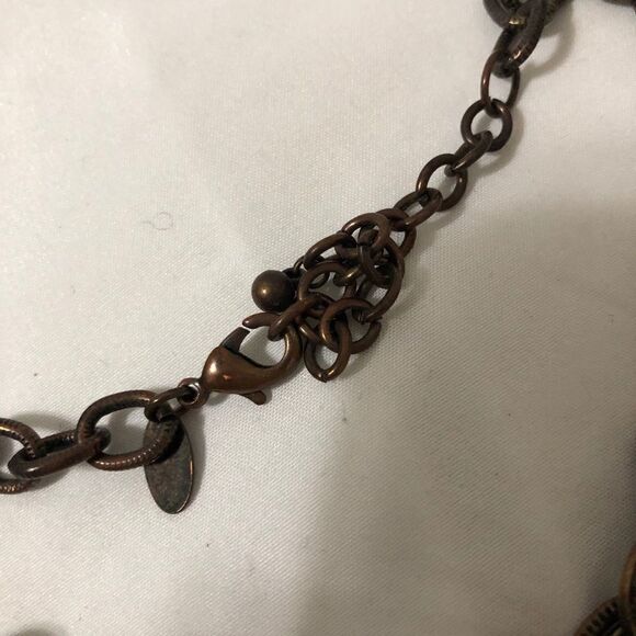 Laura Ashley turquoise beaded statement necklace - Picture 7 of 8